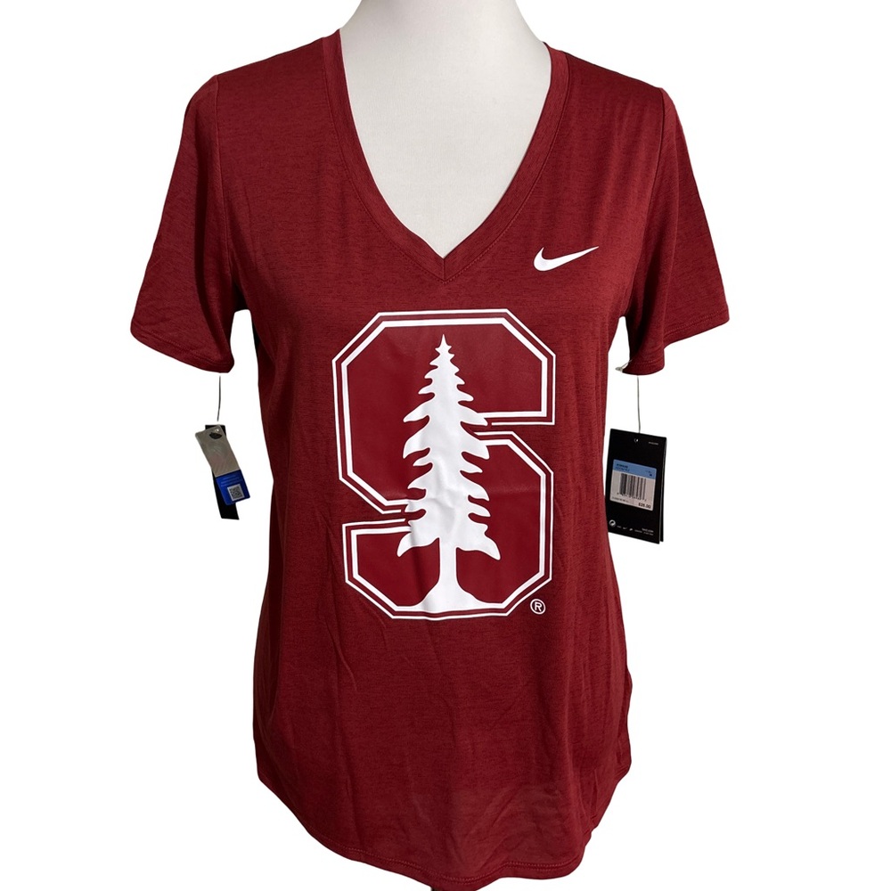 Nike Womens Stanford Cardinal Red Graphic T Shirt